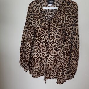 Animal Chic Print Blouse